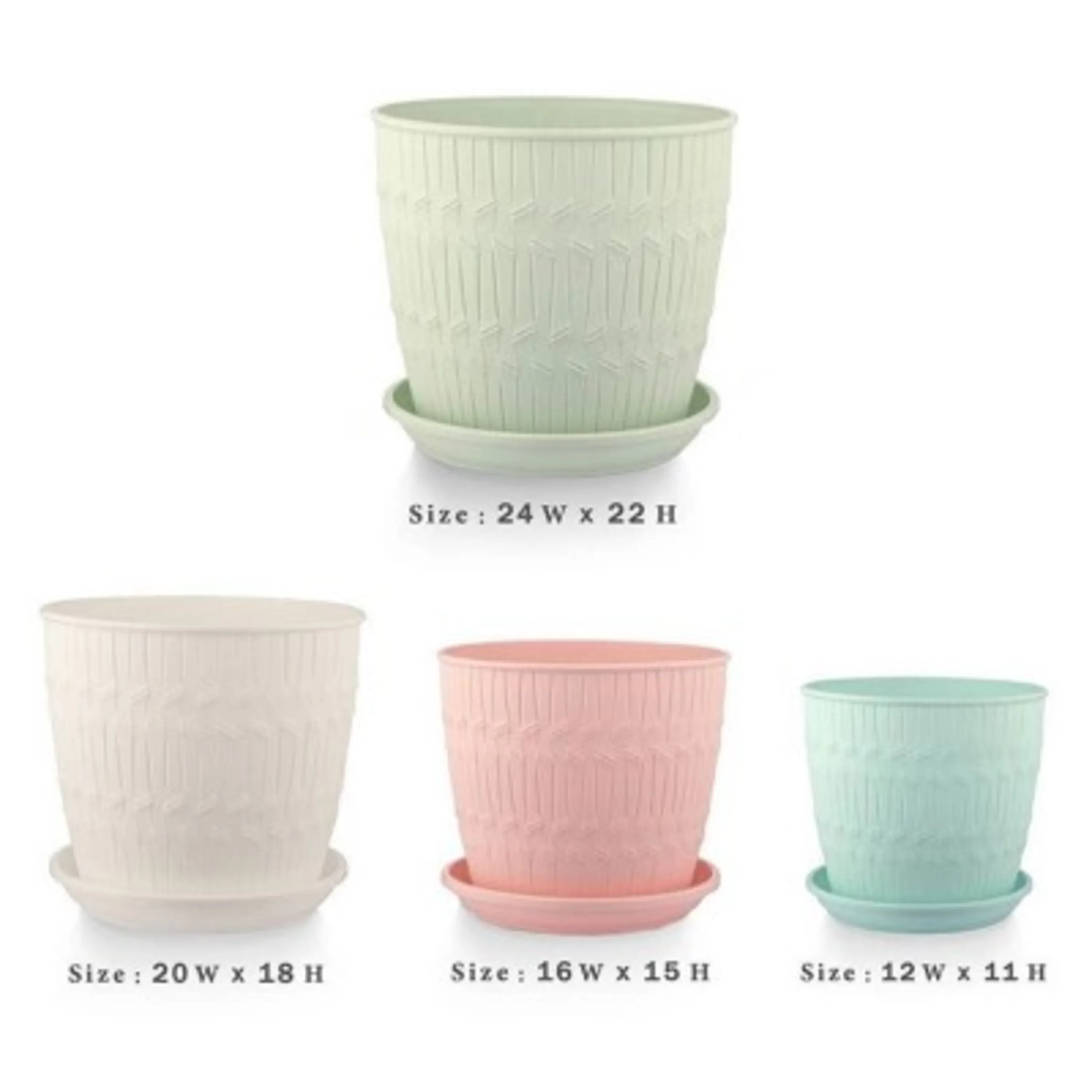 گلدان بامبو گرد شماره  1 لیمون  کد 163235 گلدان بامبو گرد شماره  1 لیمون  کد 163235